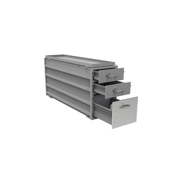Holman Van Storage System Drawer 40250 For Holman Van Storage System; Three Drawer; Adjustable Compartment; With Four Dividers Per Drawer