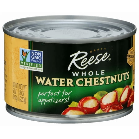 Reese Whole Water Chestnut, 8 Ounce (Pack of 4)
