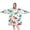 White Dinosaurs Colorful, variant on Wearable Oversized Blanket,White Dinosaurs Clouds Leaves Pattern Wearable Blanket Hoodie for Adults,Cozy Hooded Blankets with Super Pockets,Super Warm Fuzzy Pullover for Women & Men
