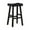 Black, variant on Casy 30 Inch Bar Height Stool- Saddle Seat- Black Rubberwood- Set of 2