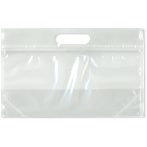 Plymor 10" x 4.5" (Case of 250), 3 Mil Zipper Reclosable Plastic Bakery Bags with Handle