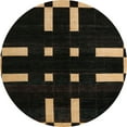 thumbnail image 1 of Ahgly Company Indoor Round Abstract Antique Bronze Green Abstract Area Rugs, 6' Round, 1 of 6