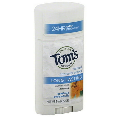 Tom's of Maine Soothing Calendula Deodorant Stick, 2.25 oz, (Pack of 3)
