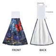thumbnail image 4 of Wobogo Red Butterfly Hand Towel Set of 2 Absorbent for Kitchen and Bathroom With Velcro Hanging Loop 18.2×14in, 4 of 7