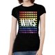 thumbnail image 1 of Womens Love Wins Banner Camiseta de manga corta - Negro - Grande Love Wins Camiseta de manga corta, 1 of 1