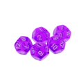 thumbnail image 1 of 5 Piezas Juegos de Matemáticas Dados 12 Caras Púrpura Yotijar Dados varios lados, 1 of 8