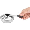 thumbnail image 1 of Quemador de alcohol, quemador de fondue portátil de acero inoxidable con cubierta de seguridad anti-quemaduras, bandeja para fondue TUNC Sencillez, 1 of 5