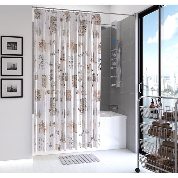Vinyl Shower Curtain Farmhouse Decor 70 x 72