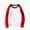 Red, variant on WAVSUF Boys Raglan Sweatshirts, Long Sleeve Lightweight Crew Neck Fall Sports Active Pullover Blue 7-8