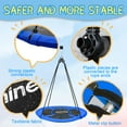 thumbnail image 5 of PRINIC 43" Saucer Tree Swing for Kids, Waterproof Flying Saucer Swing for indoor/playground Textilene fabric seat & Stainless steel frame, 5 of 11