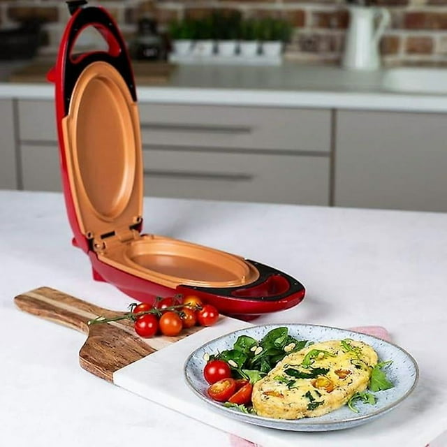 Omelette Pan - Portable Electric Griddle - Two Plate Omelet Pan Non-stick Coating