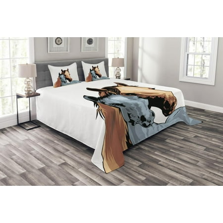 Country Bedspread Set Farm Life Warehouse Country Horses