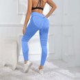 thumbnail image 5 of HKYNLAG Compression Leggings, Anti Cellulite 3D Compression Butt Lifting Tummy Control with Resistance Band Leggings Sky Blue S, 5 of 9