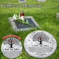 thumbnail image 4 of 8'' Memorial Garden Stone for Loss of Loved One, Condolences Sympathy Gift, Weatherproof Outdoor Memorial Garden Stones, Remembrance Natural Stone with Stand, Card, Cardinal A Limb Has Fallen, 4 of 8