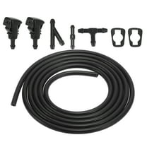 Front Windshield Washer Nozzles Kit for Jeep Grand Cherokee 2.2 Meters Hose with 3pcs Connectors 5116079AA