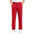 thumbnail image 2 of LIBRCLO Kids Boys Pants, Boy School Uniform Classic Slim Fit Casual Pants with Pockets Size 9-10 Years, 2 of 8