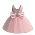 thumbnail image 4 of Toddler Pageant Flower Girl Lace Dress Little Girls Party Wedding formal Dresses Rollbacks Ndbuld 80cm/31.50in Pink, 4 of 6