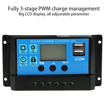 

Dewin 60A 12V 24V Auto Solar Charge Controller PWM Controller(60A)