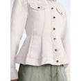 thumbnail image 4 of Scoop Women's Peplum Trucker Jacket, Sizes XS-XXL, 4 of 4