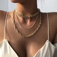 thumbnail image 1 of Faux 18K Gold Rope Chain Necklace, Fake Gold Rope Necklace, Not Real Gold Chain , Jewelry Wear Alone or with Pendant, 1 of 5
