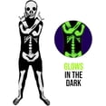 thumbnail image 2 of Morphsuits Kids Glow in Dark Skeleton Costume Boys Girls Halloween Costumes Black M, 2 of 5