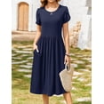 thumbnail image 2 of Vestido Zeagoo Summer para mujer Aline Flowy Azul Marino XXL, 2 of 6