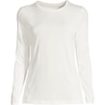 thumbnail image 5 of Lands' End Women's Relaxed Supima Cotton Long Sleeve Crew Neck T-Shirt, 5 of 5