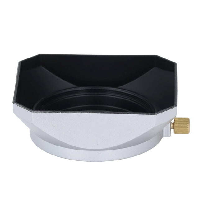 Metal Lens Hood, 39mm Camera Lens Hood Matte Silver for Camera Accessories