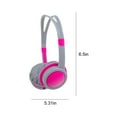 thumbnail image 3 of Children’s Wired Headphones Over Ear 3.5mm Jack Hearing Protection Soft Memory Foam Earcups Adjustable Headband High Fidelity Stereo Sound for Kids School Computer Tablet Travel, 3 of 5