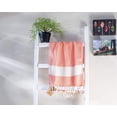 thumbnail image 2 of Luxury Linen Turkish Hand Towels for Bathroom Set of 2, Diamond Weave Soft Cotton, 16 x 40 Inches Decorative Peshtemal-Pack of 2, Orange, 2 of 7
