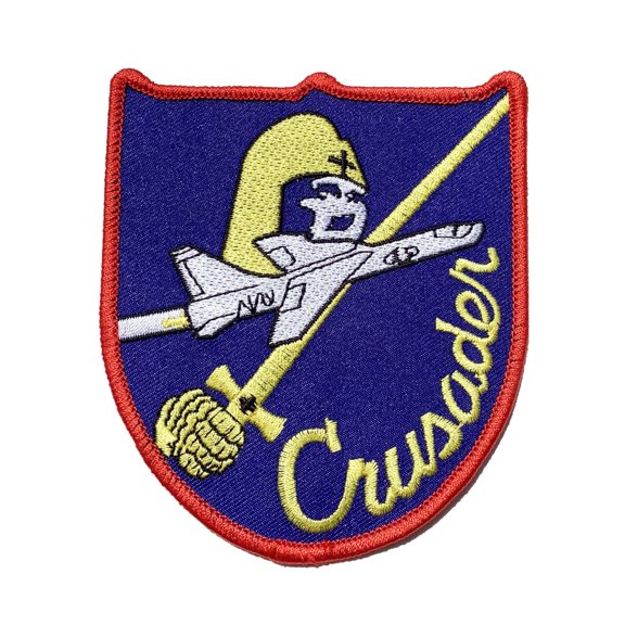 F-8 Crusader Patch Plastic Backing