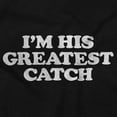thumbnail image 2 of His Greatest Catch Funny Fishing Womens Slim Fit Graphic Tee Brisco Brands S, 2 of 3
