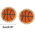 thumbnail image 3 of JINCBY Clearance,Creative Basketball Metal Earrings, Fashionable, Atmospheric, Female Earrings, A Gift For Women Gift for Women, 3 of 7