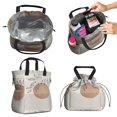 thumbnail image 2 of Boho Bohemian Art Drawstring Lunch Bag Women - Drawstring Lunch Bag Insulated for Work Office - Stain-Resistant Large Lunchbags for Women with Multi-Pockets, 2 of 6