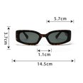 thumbnail image 2 of Gafas de sol rectangulares para mujer, gafas de sol de moda retro, protección, gafas vintage con marco cuadrado estrecho, 2 of 5