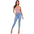 thumbnail image 5 of Women's Spaghetti Strap Knot Back Crop Top Wrap Cami Top, 5 of 5