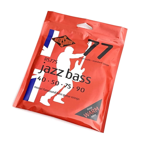 Cuerdas para bajo de escala corta Rotosound RS77S Monel Flatwound (40 50 75 90)
