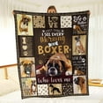 thumbnail image 2 of Boxer Dog Blanket Cute Puppy Throw Blanket Super Soft Flannel Throw Blanket Lightweight Fluffy Plush Fuzzy Bed Blanket for Cute Pet 60"X80", 2 of 6