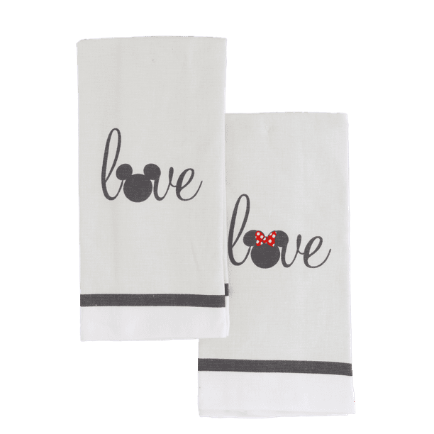 Disney 100 Cotton Kitchen Towels, 2pkSoft and Absorbent Decorative