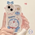 thumbnail image 1 of Funda De Dibujos Animados Hello Kitty Doraemon Samsung A03s A23 A13 A12 A53 A32 A03 A52 A73 A22 A02s A50 A51 A52s A21s A11 A33 A71 A50s 3D Bow-knot Little Monster Lens Pareja Suave Tpu Cubierta, 1 of 3