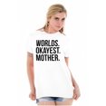 thumbnail image 4 of Worlds Okayest Mom Funny Mothers Day Women's Graphic T Shirt Tees Brisco Brands M, 4 of 6
