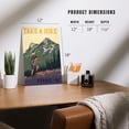 thumbnail image 4 of Fernie, British Columbia, Canada, Take a Hike (12x18 Aluminum Art, Indoor Outdoor Metal Sign Decor), 4 of 5