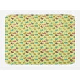 thumbnail image 1 of Flip Flop Bath Mat, Colorful Slippers on Sandy Beach with Various Pattern of Polka Dots and Floral, Plush Bathroom Decor Mat with Non Slip Backing, 29.5" X 17.5", Multicolor, by Ambesonne, 1 of 2
