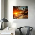 thumbnail image 4 of PIKWEEK  Beach Pictures Ocean Canvas Wall Art, Sunset Tropical Wall Art for Living Room Bathroom Wall Decor, 4 of 5