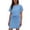 *Blue, variant on VBVC Women's 2 Piece Lapel Skirt Set,Short Sleeve Top and Drawstring Skort For Women,Ladies V-Neck Activewear Outfit with Pockets,Black,S-3XL