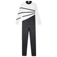 thumbnail image 5 of Manyakai Kids Gymnastics Bodysuit Shiny Jumpsuit Dance Jumpsuit Girls Turtleneck Full Length Uniatrd White 16, 5 of 7