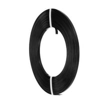 Uxcell 1 Roll Flat Jewelry Craft Wire Craft Wire, 3mm 18 Gauge Aluminum Craft Wire Black