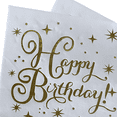 thumbnail image 3 of Hoja de oro de las servilletas del cóctel de la boda, servilletas de papel disponibles de la bebida del postre para la ducha de la boda, 3 of 5