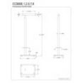 thumbnail image 5 of Kingston Brass CC8005 Claremont Freestanding Toilet Paper Stand, Oil Rubbed Bronze, 5 of 5