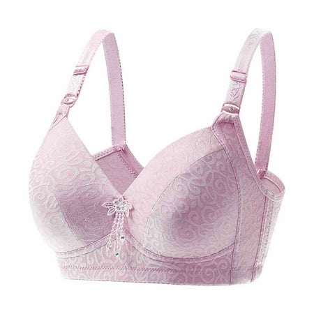 

SBYOJLPB Women S Bra Wire Free Underwear Onepiece Bra Everyday Underwear Bras (Pink)